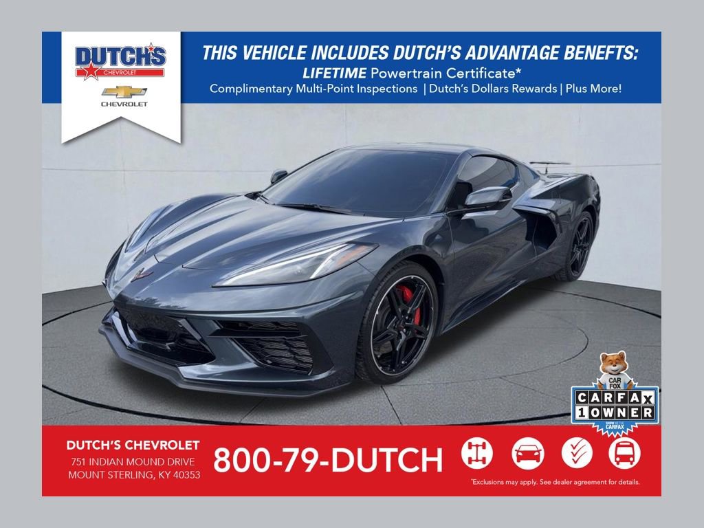 Used 2021 Chevrolet Corvette Stingray Premium Cpe w/ Z51 Performance Package RWD image 1