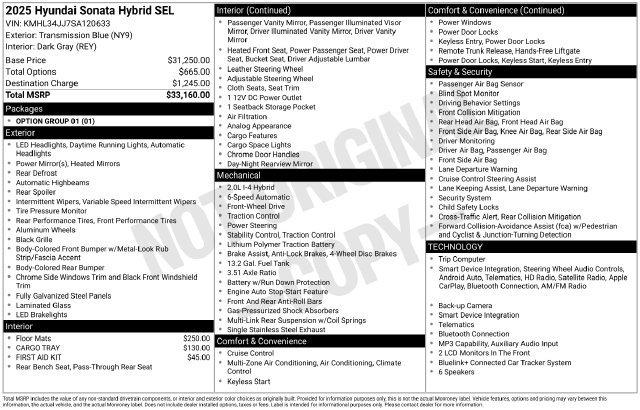 Used 2025 Hyundai Sonata SEL FWD image 4