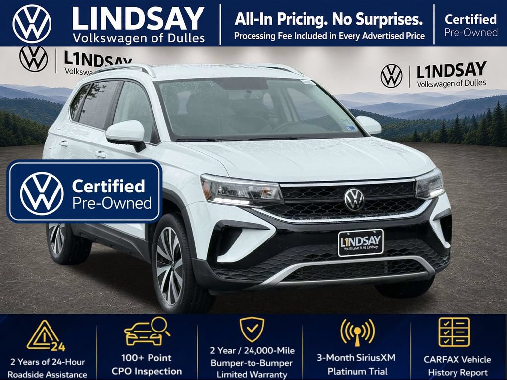 Certified 2022 Volkswagen Taos SE AWD/4WD image 1