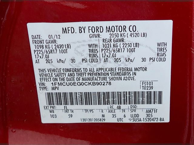 Used 2012 Ford Escape Limited image 10