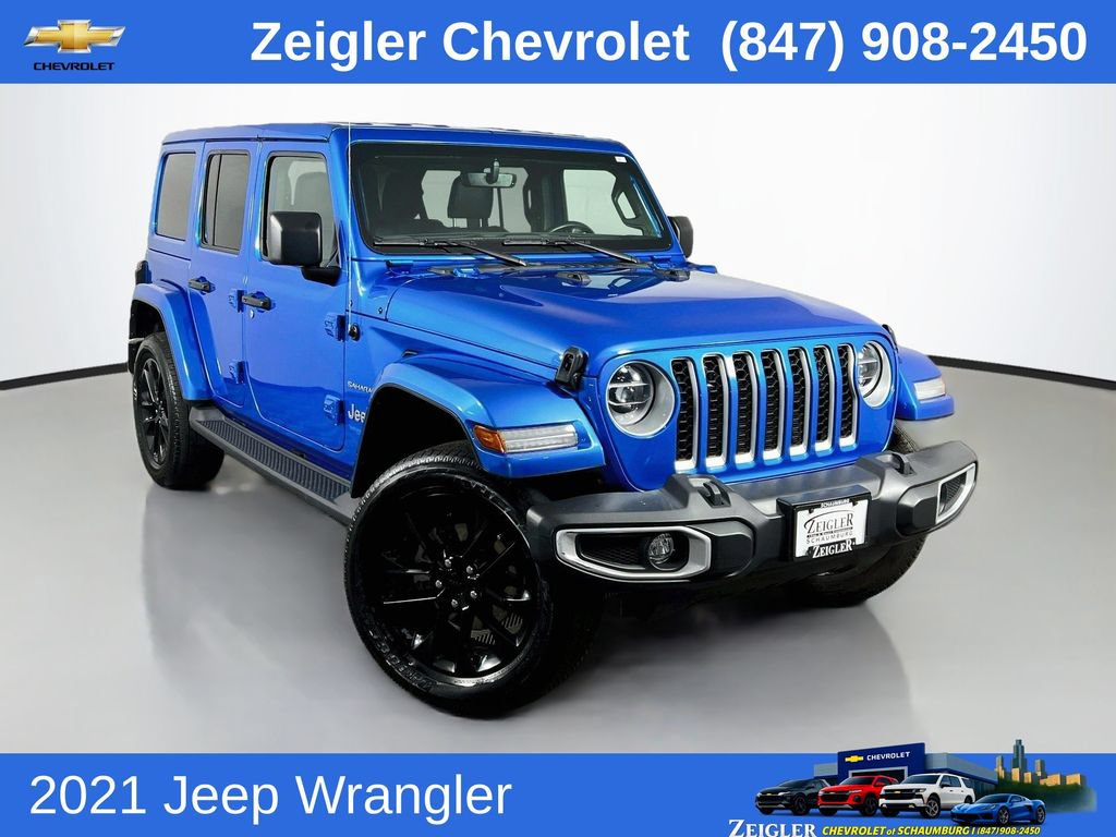 Used 2021 Jeep Wrangler Unlimited Sahara w/ Cold Weather Group AWD/4WD image 1