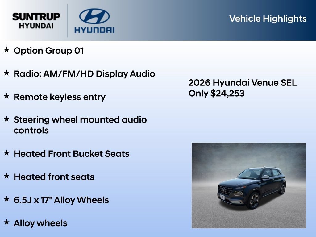 New 2026 Hyundai Venue SEL FWD image 7