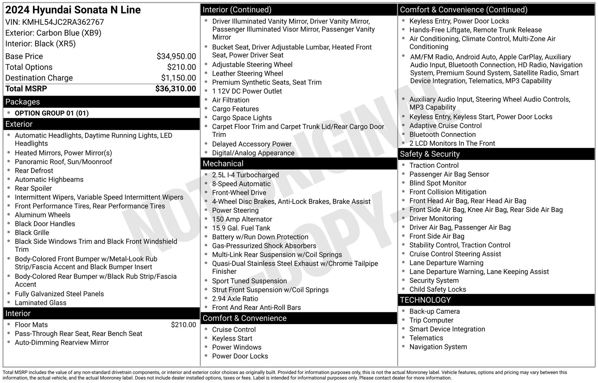 Used 2024 Hyundai Sonata N Line FWD image 4