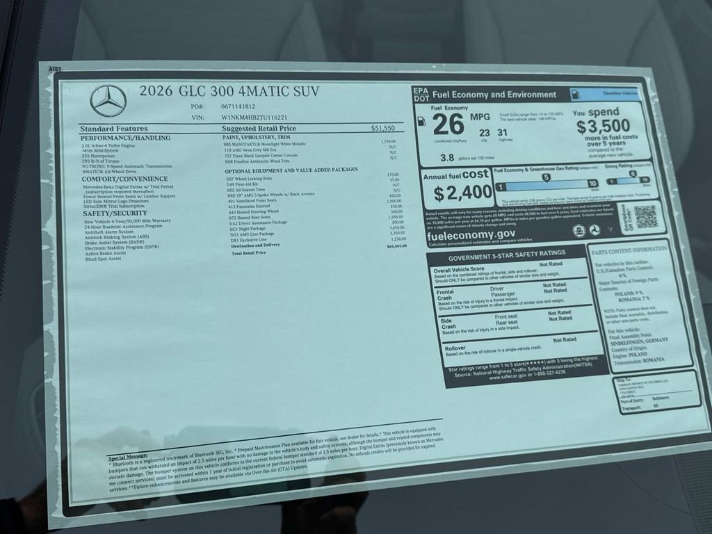New 2026 Mercedes-Benz GLC 300 4MATIC image 9