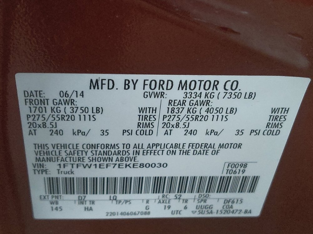 Used 2014 Ford F150 Lariat w/ Equipment Group 502A Luxury AWD/4WD image 33