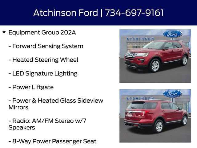 Used 2019 Ford Explorer XLT w/ Equipment Group 202A AWD/4WD image 12