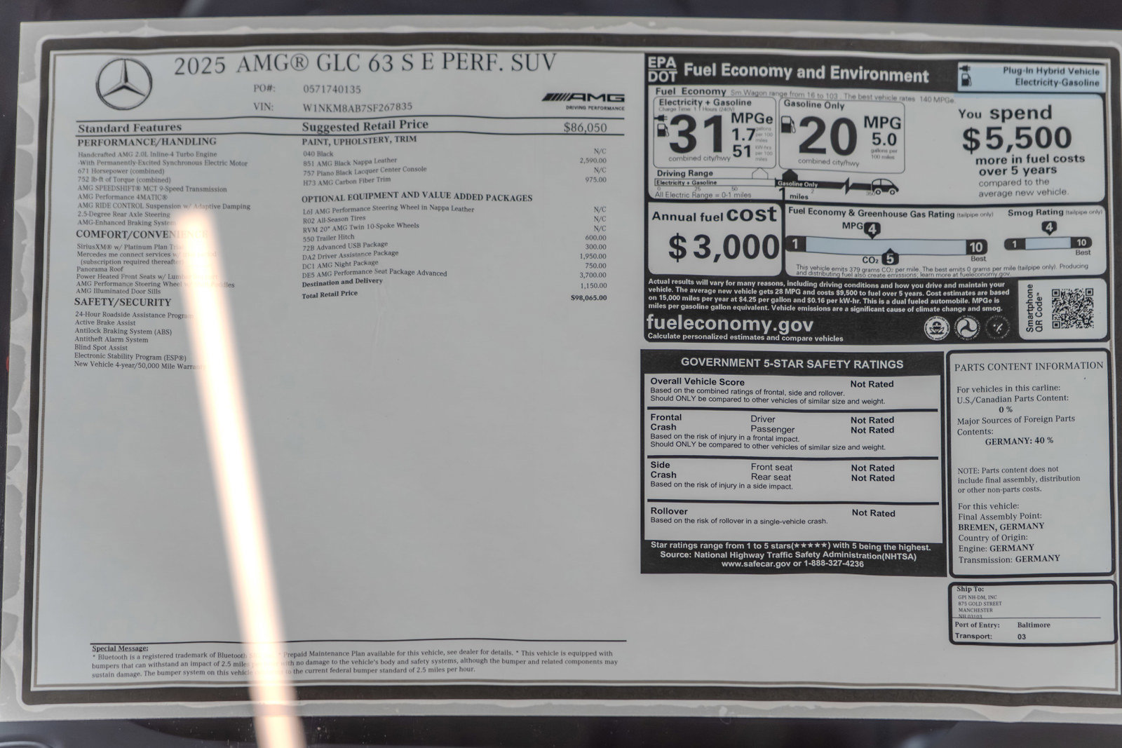 New 2025 Mercedes-Benz GLC 63 AMG S image 35