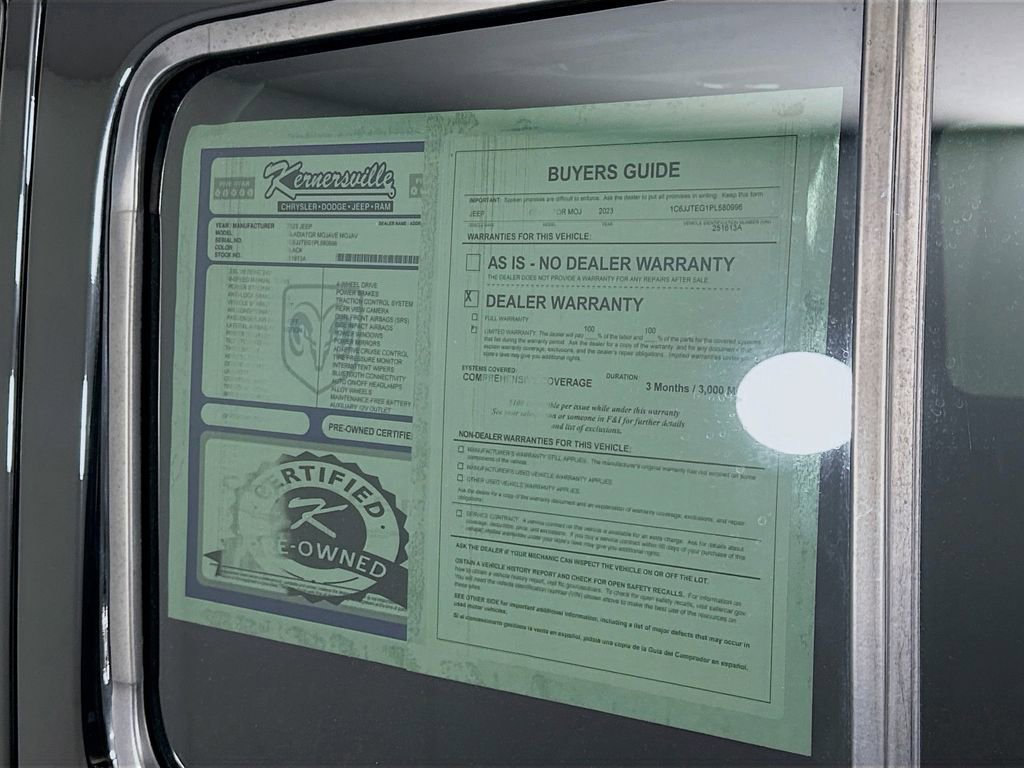 Used 2023 Jeep Gladiator Mojave w/ Cold Weather Group image 38