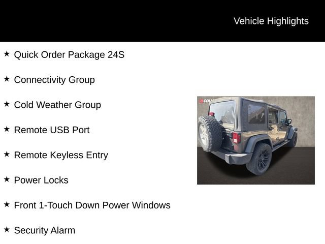 Used 2017 Jeep Wrangler Unlimited Sport w/ Quick Order Package 24S AWD/4WD image 2