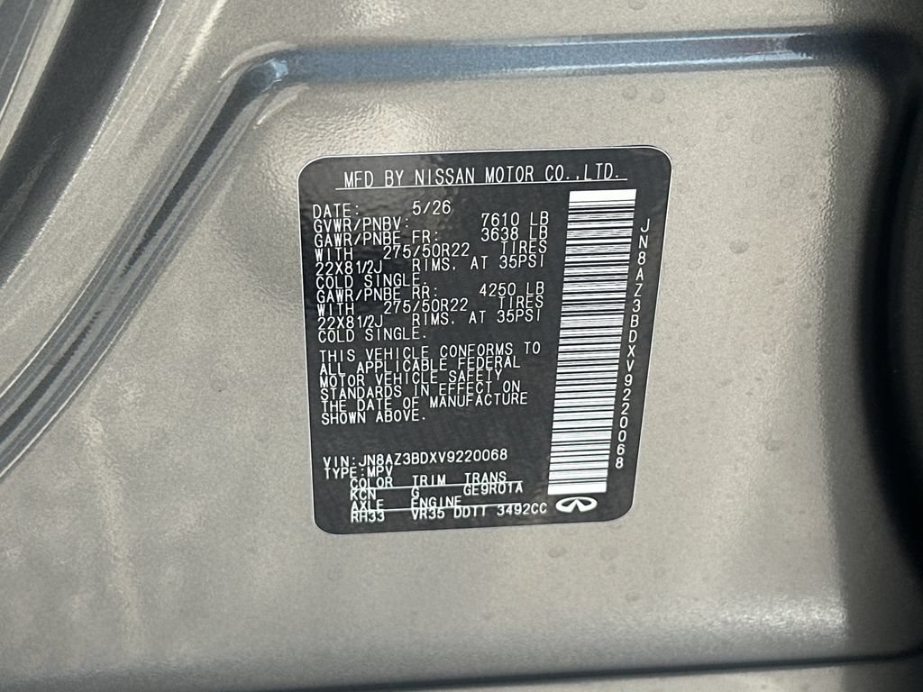 New 2027 INFINITI QX80 Luxe w/ Cargo Package RWD image 32