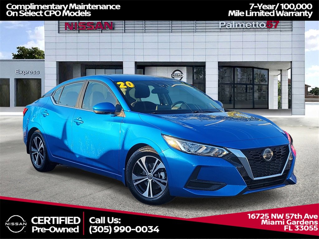 Certified 2020 Nissan Sentra SV