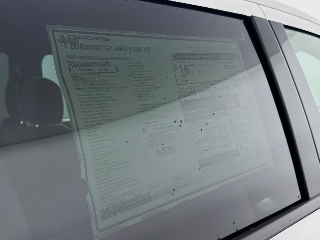 New 2026 Dodge Durango GT w/ Mopar All Weather Package image 12