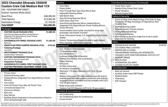 Used 2022 Chevrolet Silverado 2500 Custom w/ Custom Value Package AWD/4WD image 9