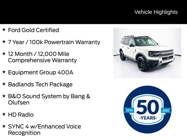 Certified 2025 Ford Bronco Sport Badlands w/ Badlands Tech Package AWD/4WD image 6