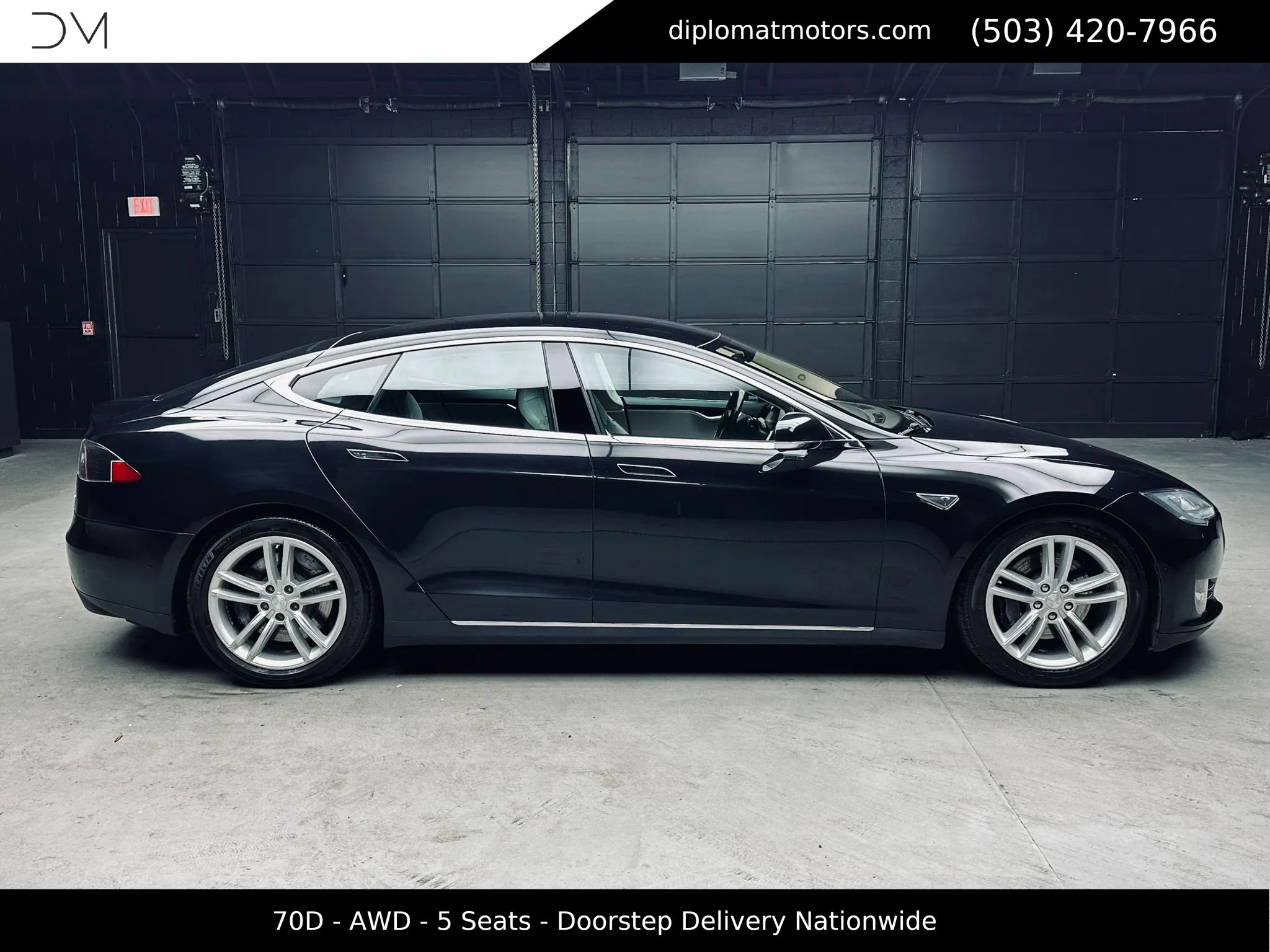 Used 2015 Tesla Model S 70D AWD/4WD image 8