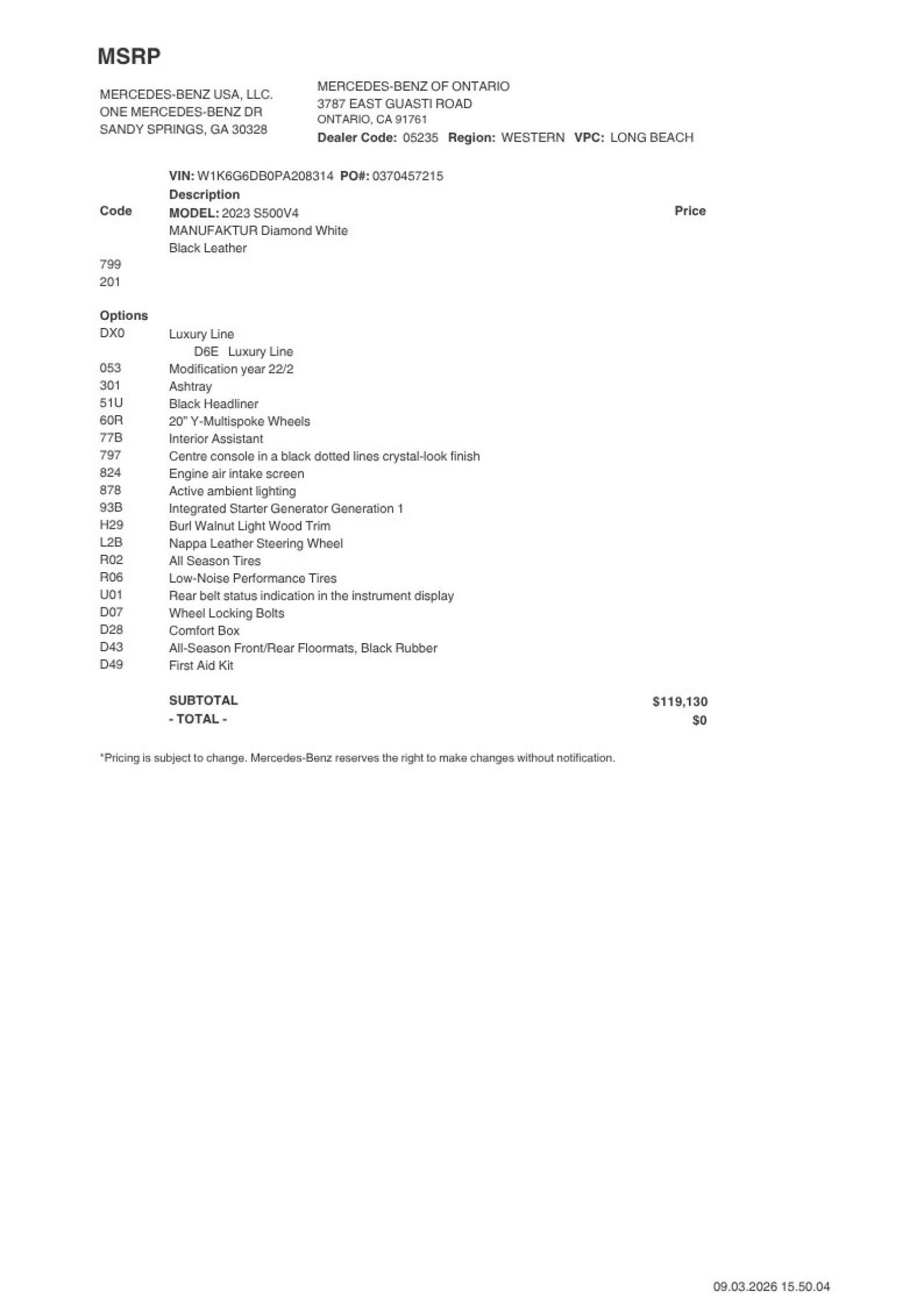 Certified 2023 Mercedes-Benz S 500 4MATIC image 2