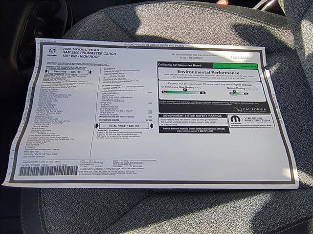 New 2026 RAM ProMaster 2500 w/ Convenience Group image 18