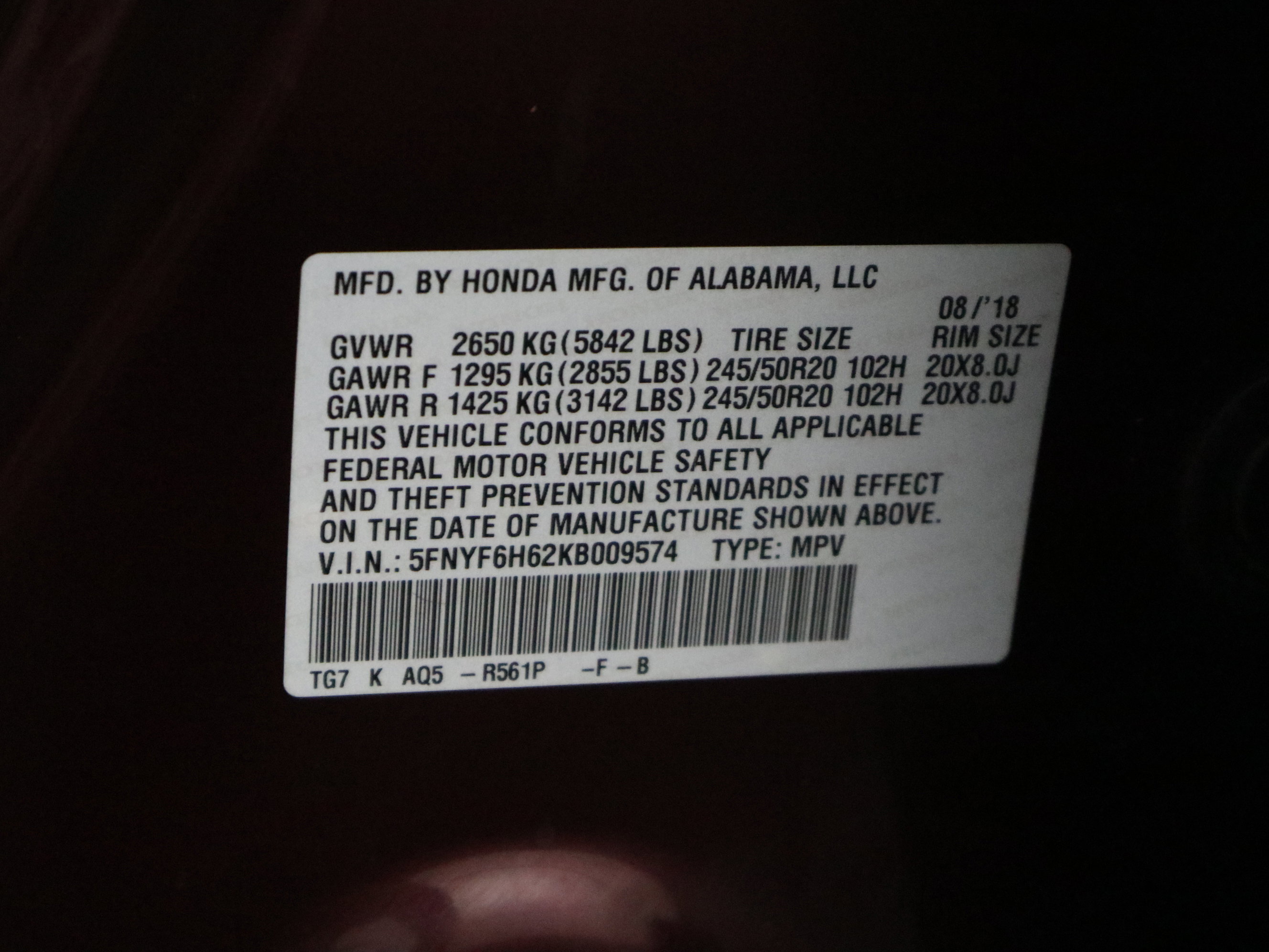 Used 2019 Honda Pilot Touring image 44