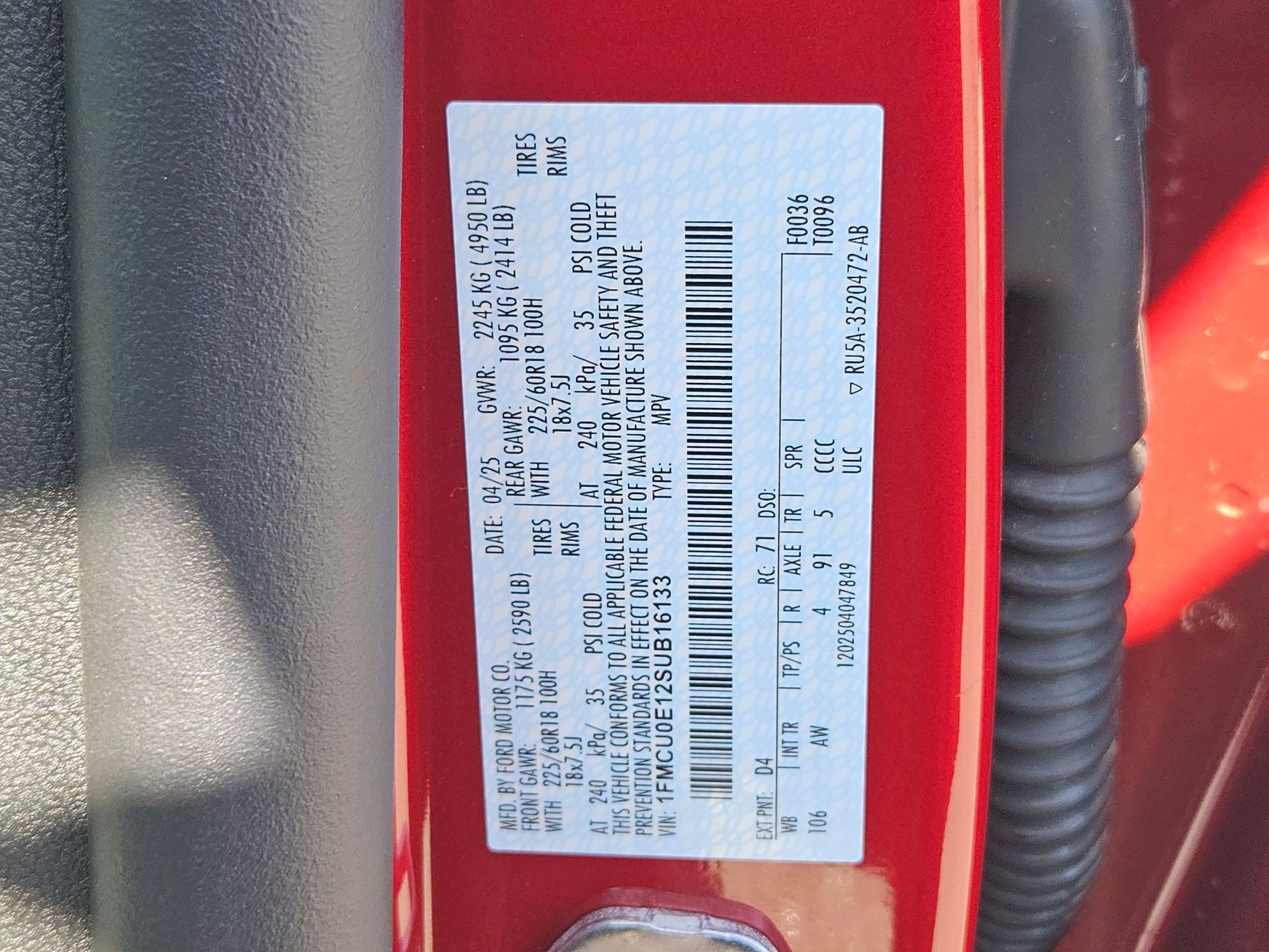 New 2025 Ford Escape SE w/ PHEV Premium Package image 17