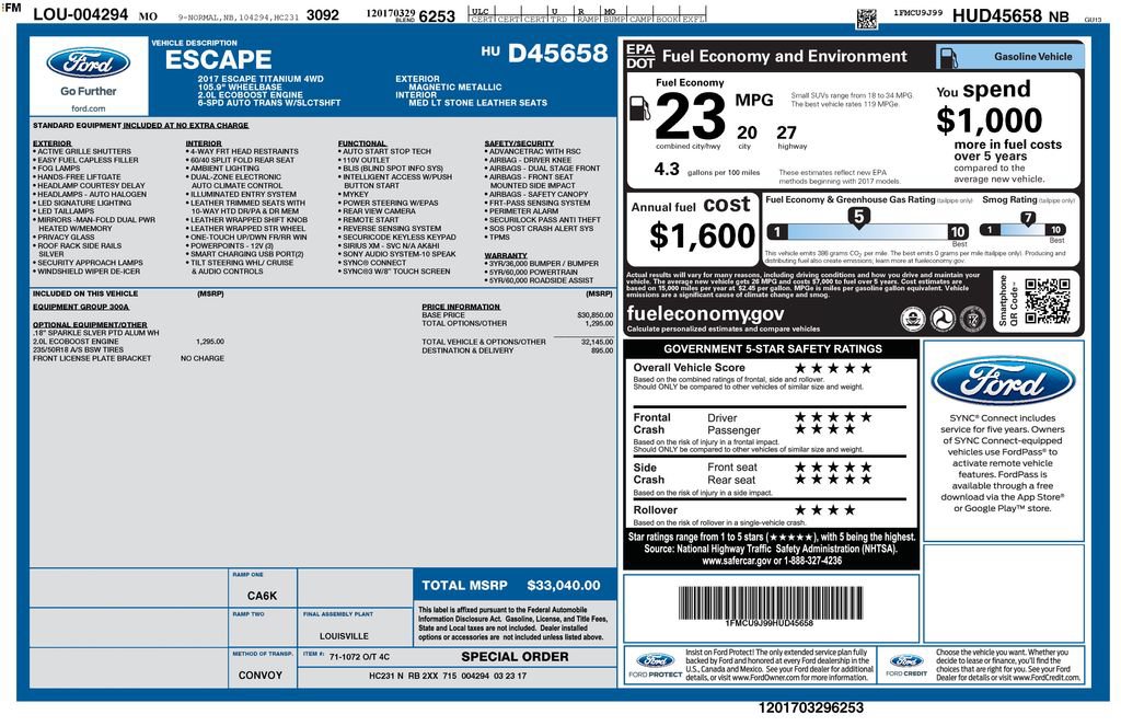 Used 2017 Ford Escape Titanium AWD/4WD image 13
