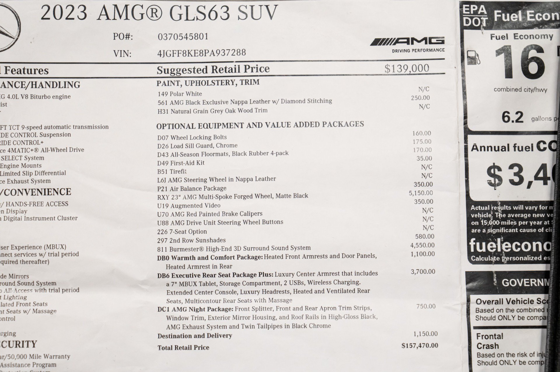 Used 2023 Mercedes-Benz GLS 63 AMG 4MATIC image 4