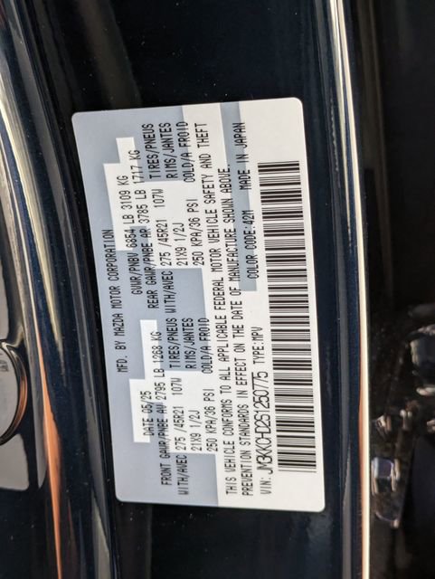 New 2025 MAZDA CX-90 3.3 Turbo w/ Premium Sport Pkg image 30