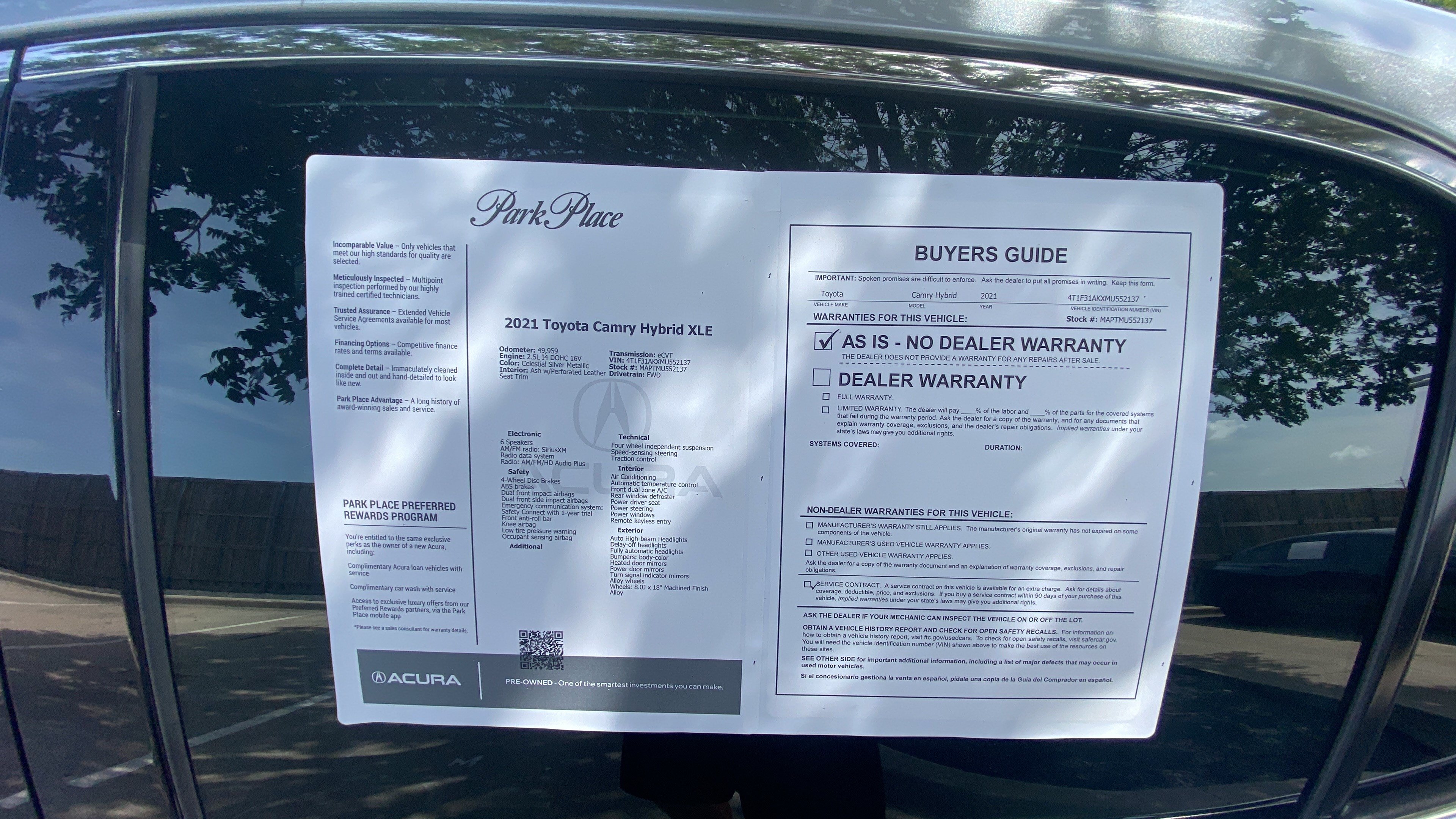 Used 2021 Toyota Camry XLE w/ Cold Weather Package FWD image 32