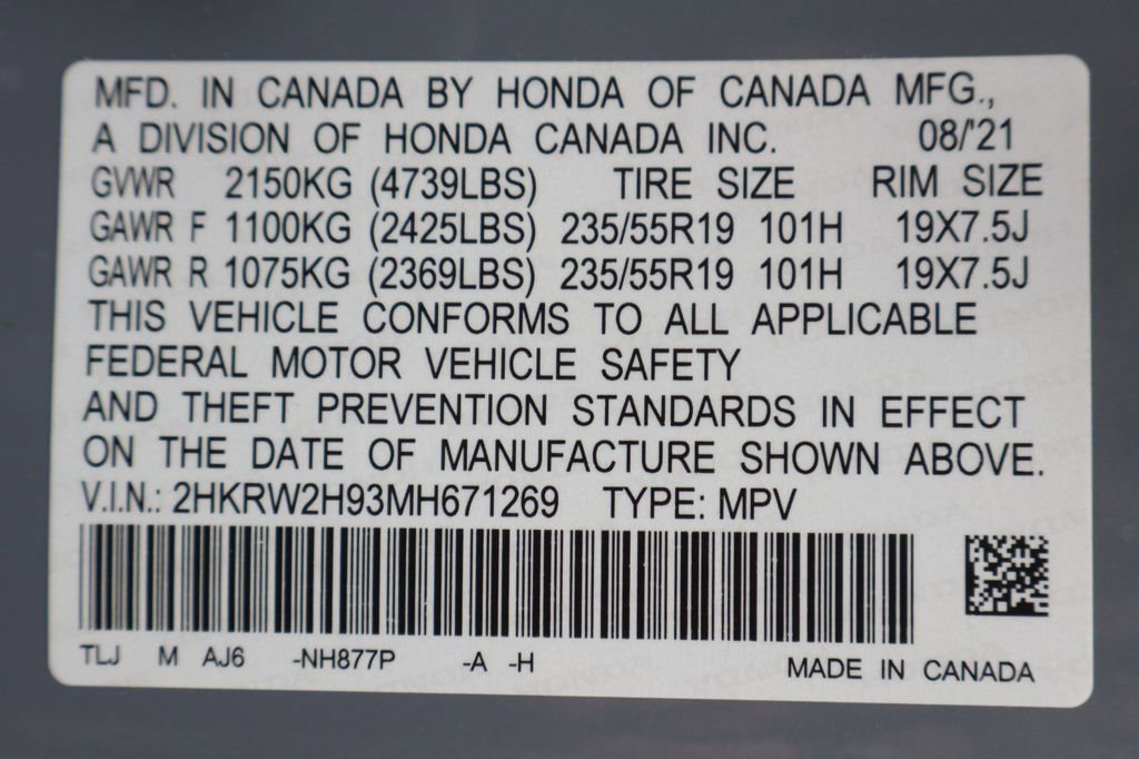 Used 2021 Honda CR-V Touring image 53