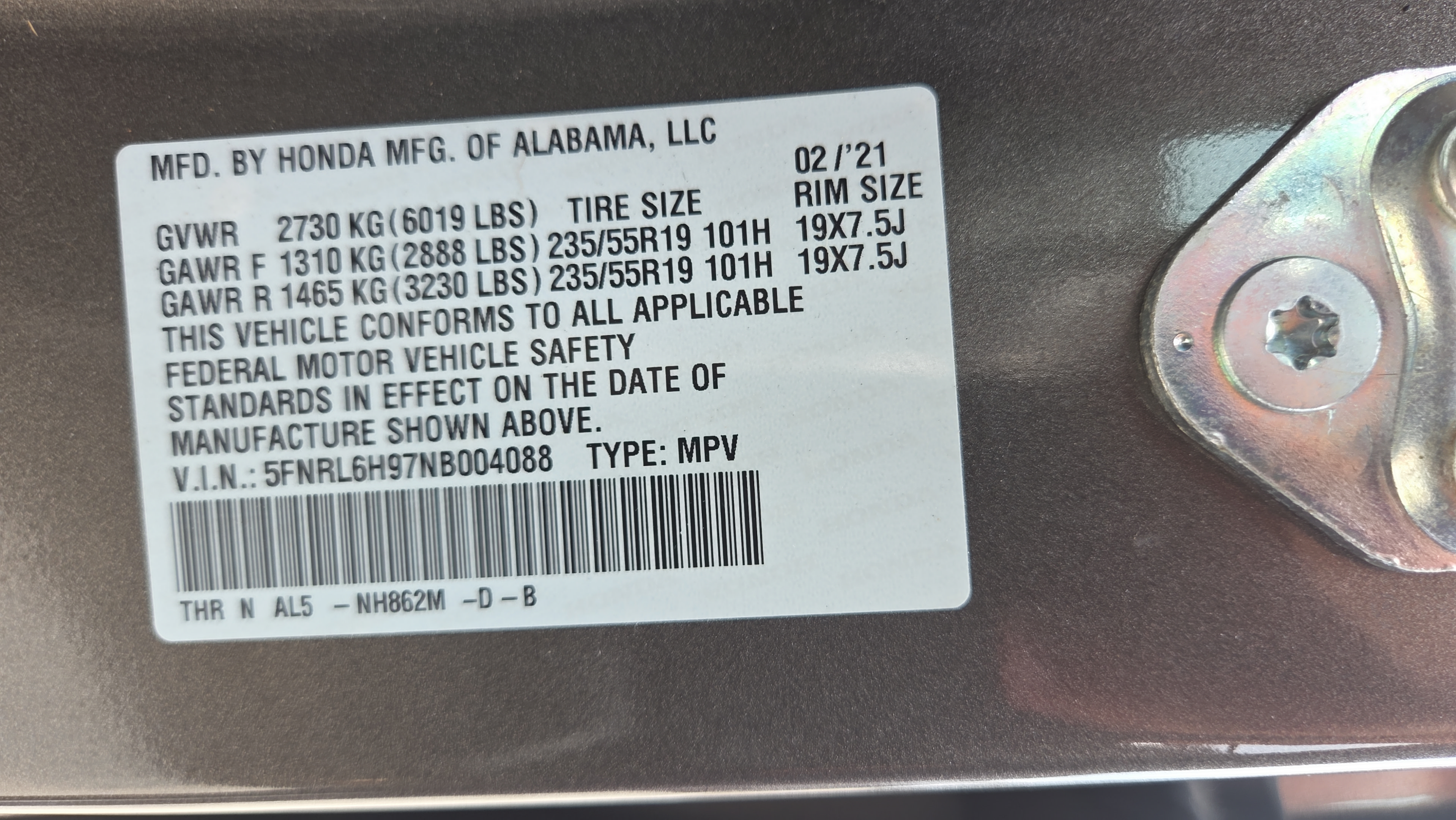 Certified 2022 Honda Odyssey Elite image 21