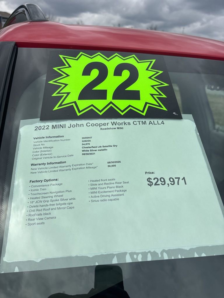 Used 2022 MINI Cooper Countryman John Cooper Works w/ Convenience Package image 20