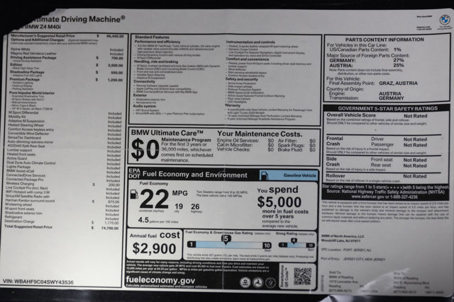 Used 2025 BMW Z4 M40i w/ Edition image 12