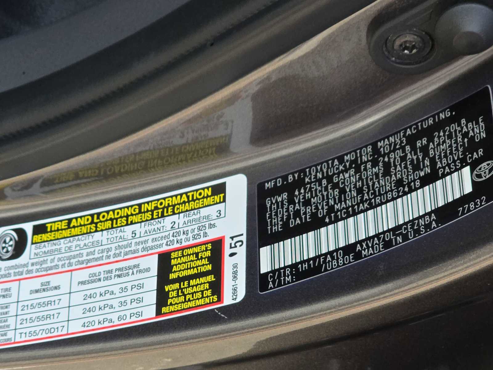 Used 2024 Toyota Camry LE image 25