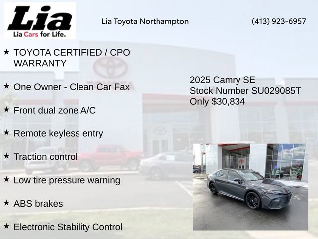 Certified 2025 Toyota Camry XSE image 8