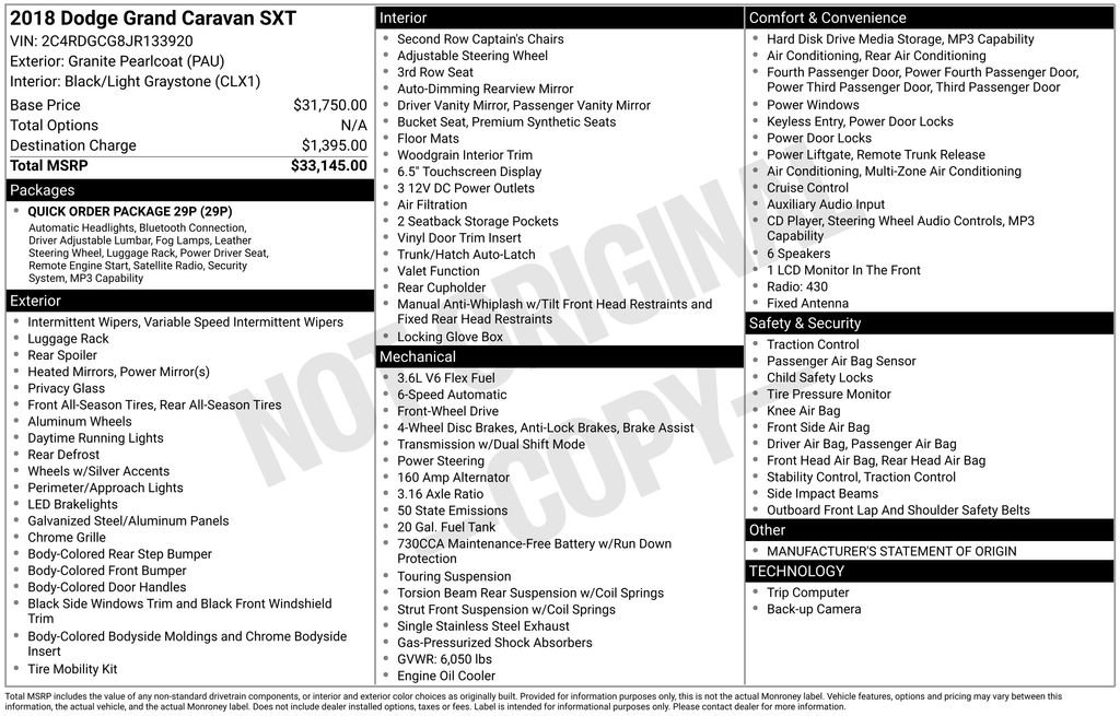 Used 2018 Dodge Grand Caravan SXT image 6