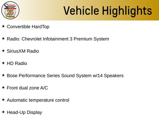 Used 2023 Chevrolet Corvette Stingray Preferred Conv w/ Z51 Performance Package RWD image 30