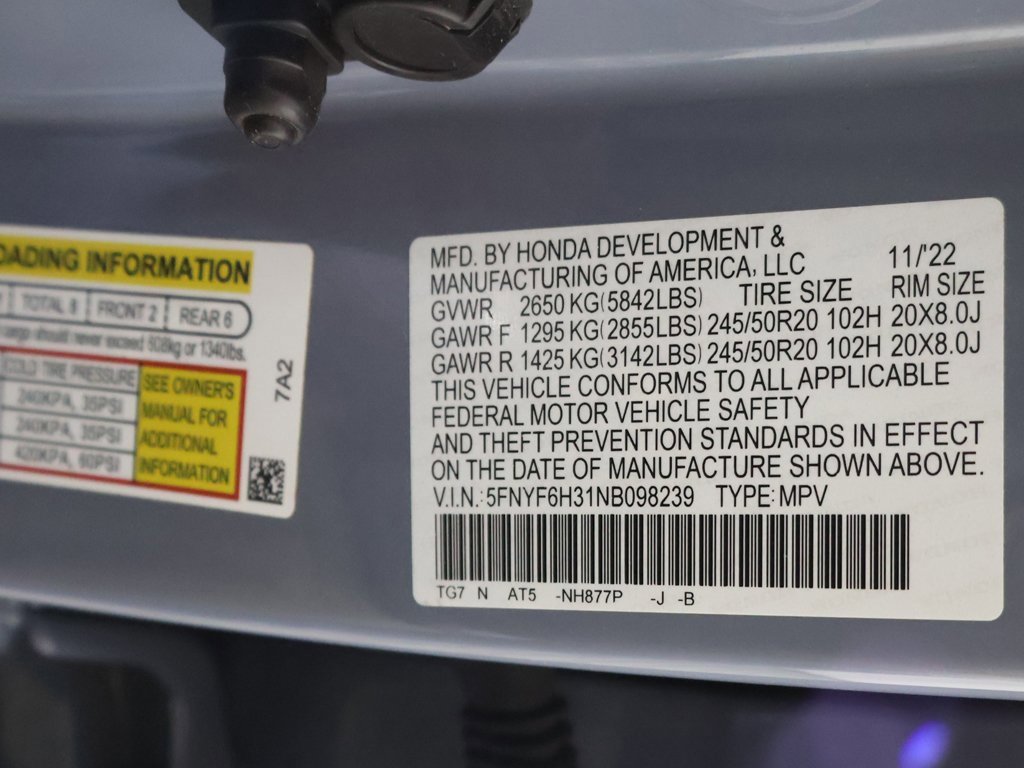 Used 2022 Honda Pilot Sport image 49