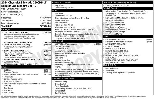 Used 2024 Chevrolet Silverado 2500 LT w/ Convenience Package AWD/4WD image 16