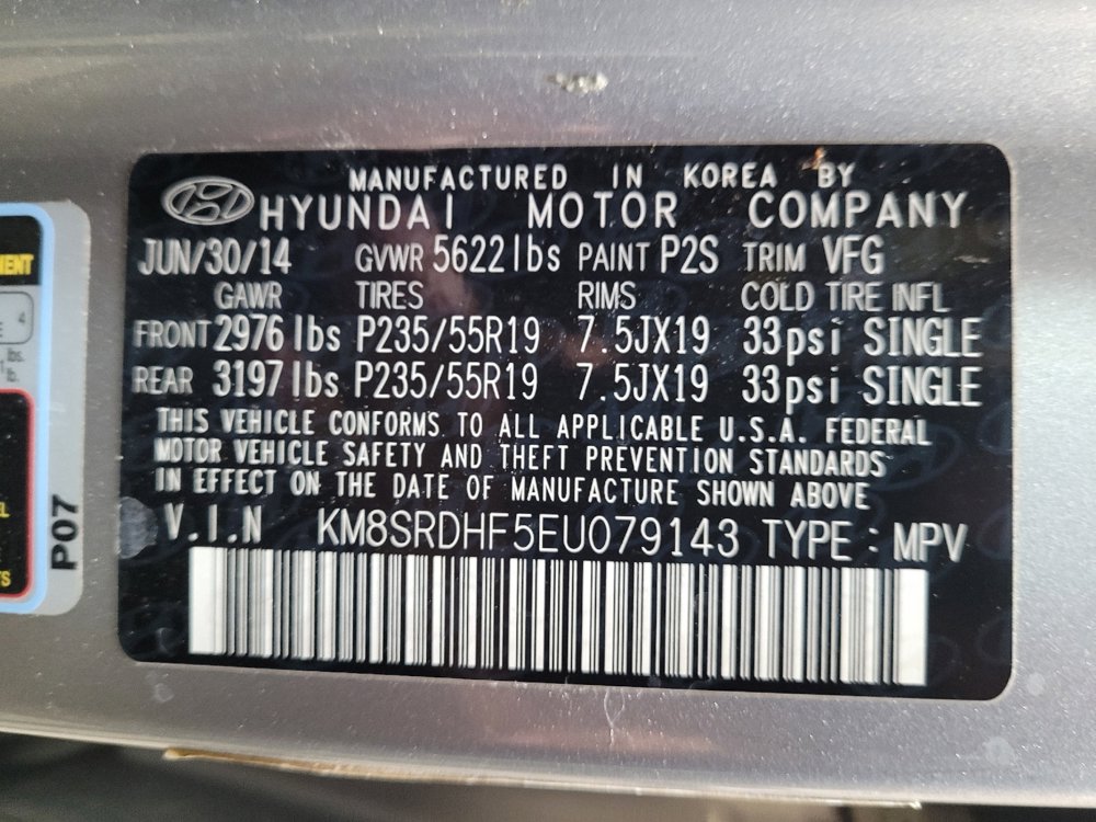 Used 2014 Hyundai Santa Fe Limited w/ Ultimate Package 07 AWD/4WD image 33