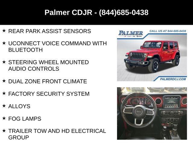 Certified 2022 Jeep Wrangler Unlimited Rubicon w/ Steel Bumper Group AWD/4WD image 24