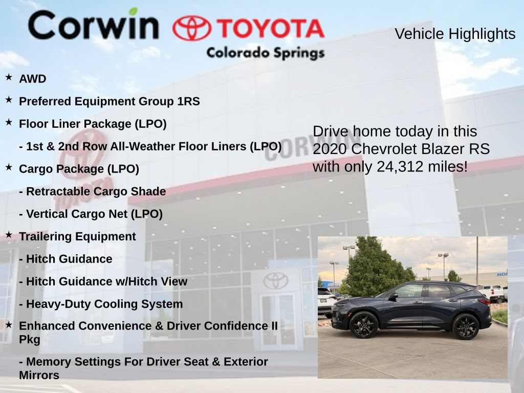 Used 2020 Chevrolet Blazer RS AWD/4WD image 7