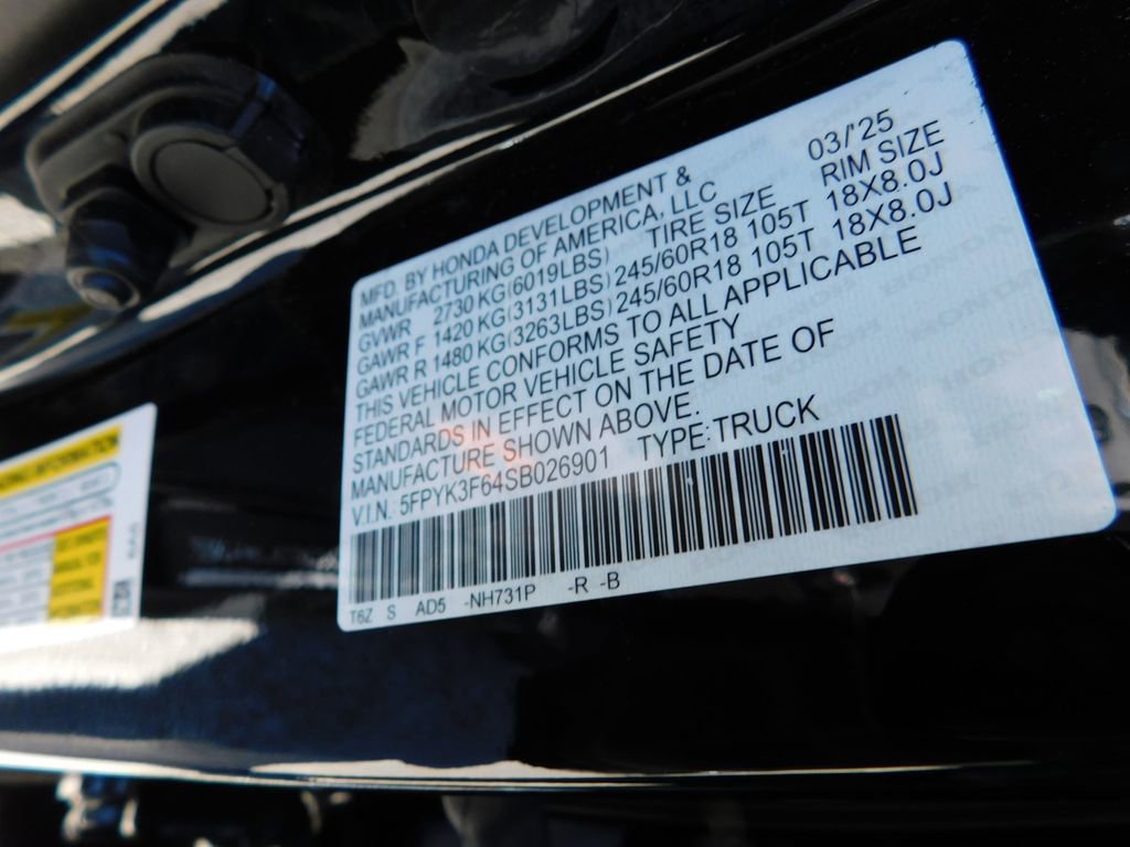 Certified 2025 Honda Ridgeline TrailSport image 9