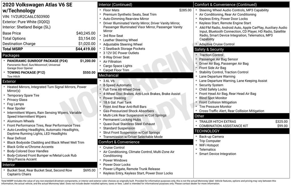 Used 2020 Volkswagen Atlas SE w/ Panoramic Sunroof Package video 2