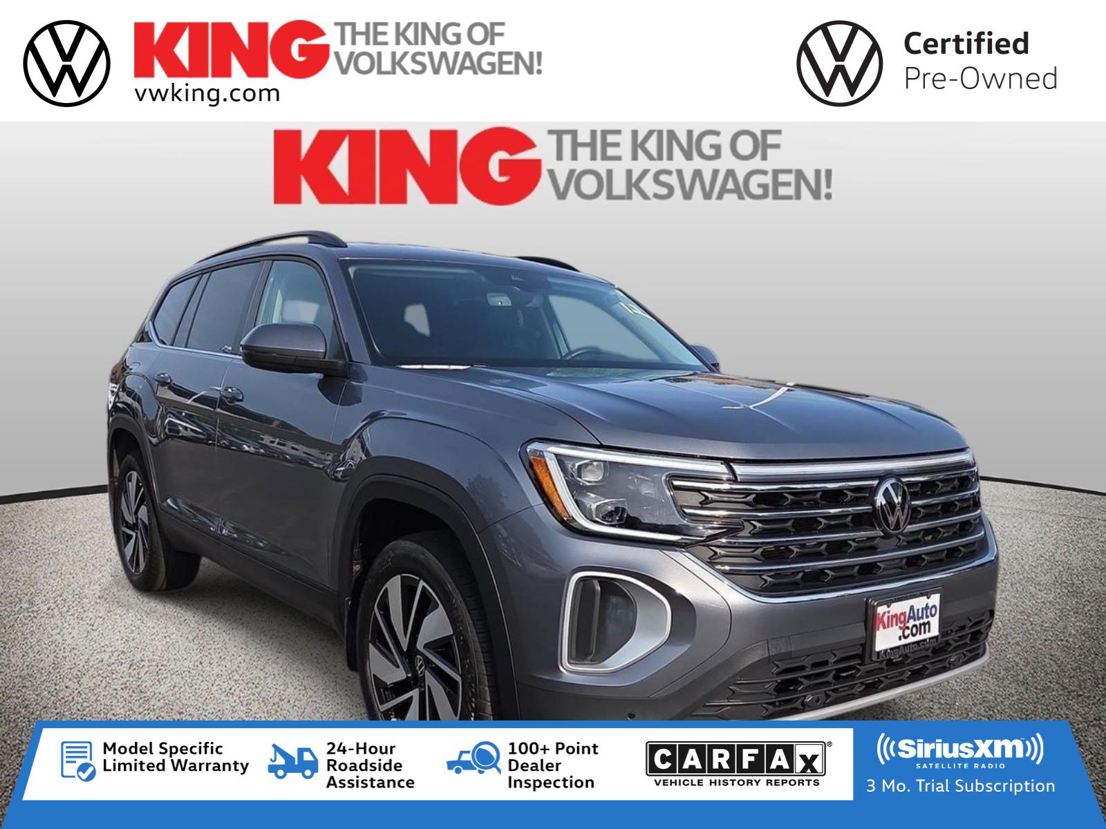Certified 2024 Volkswagen Atlas SE