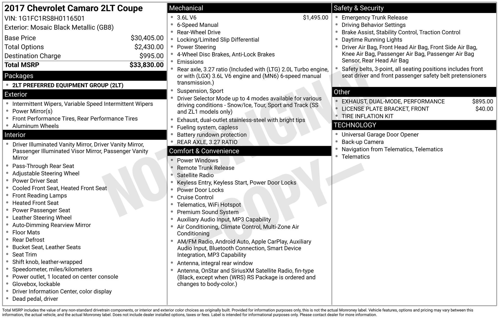 Used 2017 Chevrolet Camaro LT image 4