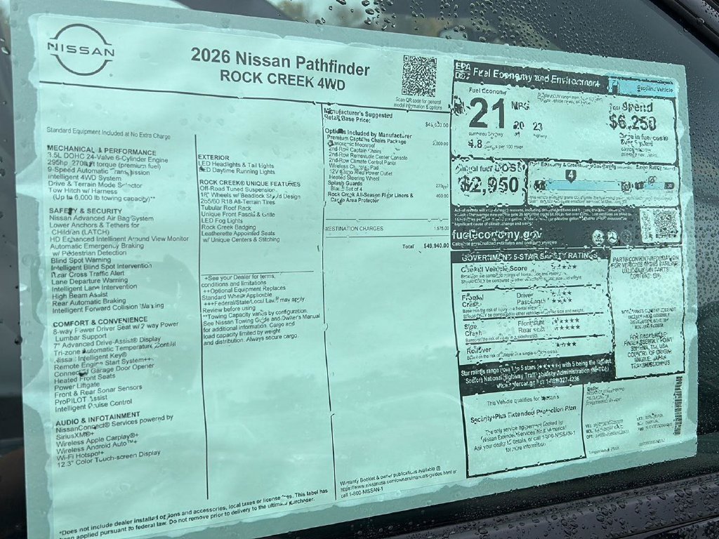 New 2026 Nissan Pathfinder Rock Creek AWD/4WD image 28