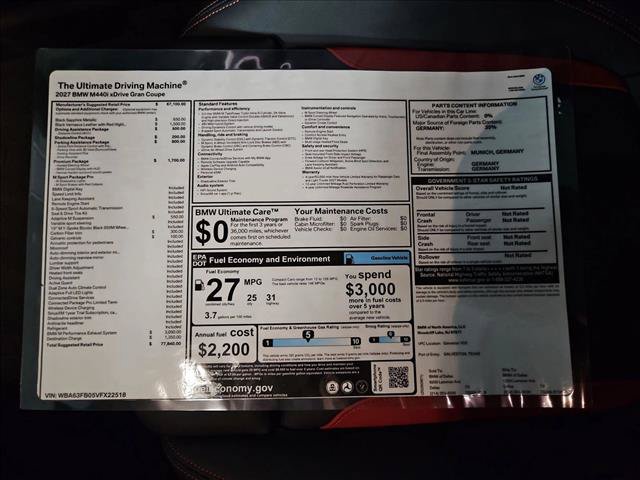 New 2027 BMW 440i xDrive w/ Premium Package AWD/4WD image 18