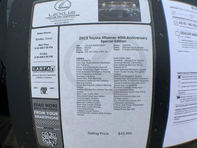 Used 2023 Toyota 4Runner 40th Anniversary SE AWD/4WD image 26