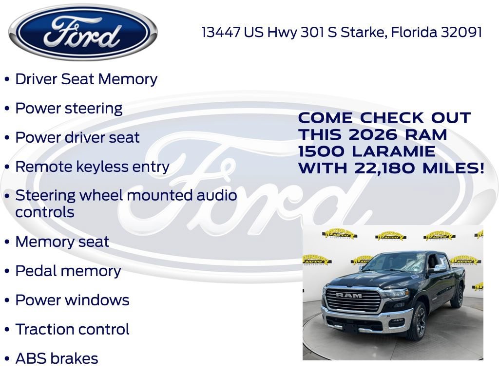 Used 2026 RAM 1500 Laramie AWD/4WD image 27