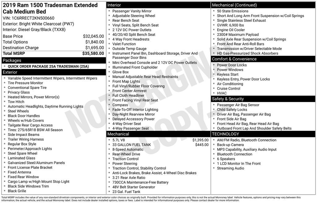 Used 2019 RAM 1500 Tradesman RWD image 30