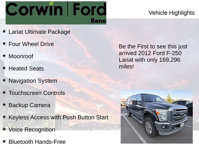 Used 2012 Ford F250 Lariat w/ Lariat Ultimate Pkg AWD/4WD image 4